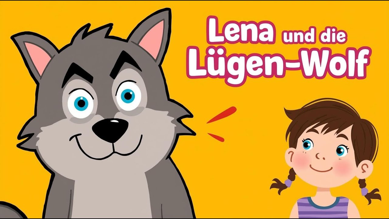 Lena und der Wolf: Warum Lügen wehtun! Moralgeschichte für 🌟 Kinder German Kids' Story Learn Honesty
