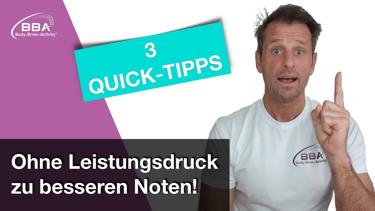 Leistungsdruck bei Kindern:  OHNE Druck BESSERE NOTEN! - 3 Tipps